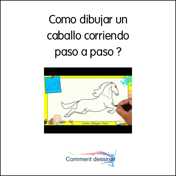 Como dibujar un caballo corriendo paso a paso